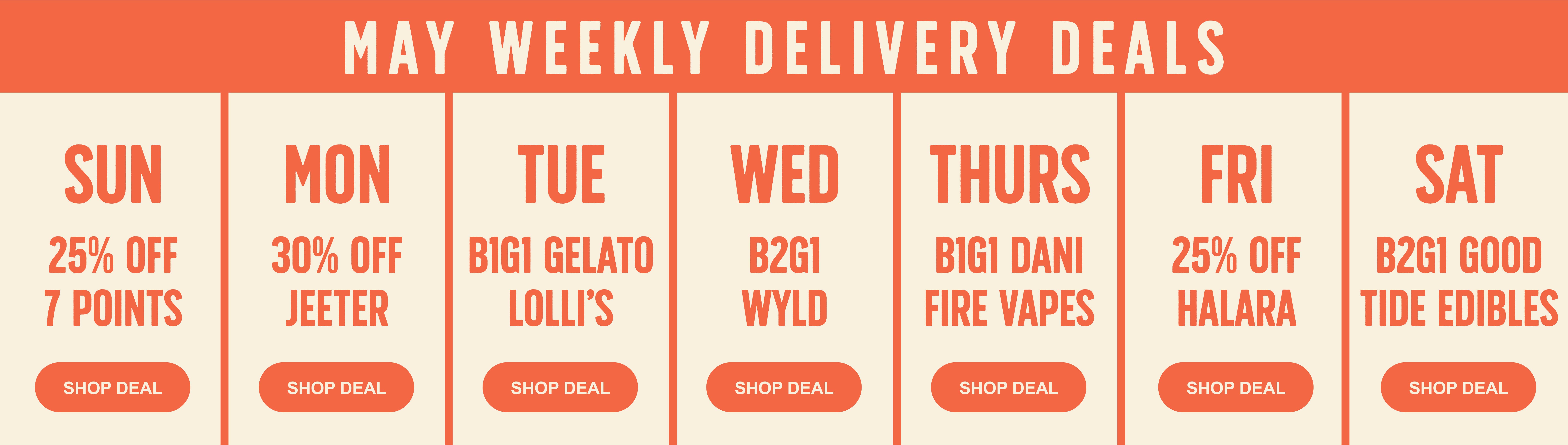 7 Points Delivery Deals
